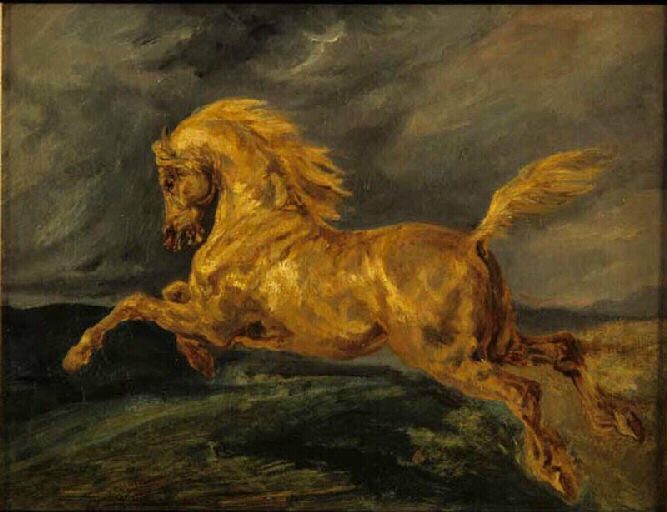 Reproduction : Cheval au galop